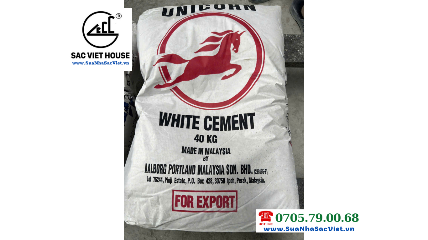 XI MĂNG TRẮNG UNICORN liên hệ 0705790068